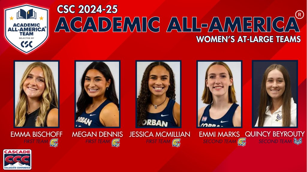 Congratulations to these CCC Women At-Large Athletes named to the 2025 CSC Academic All-America Teams

#ThisIsTheCCC