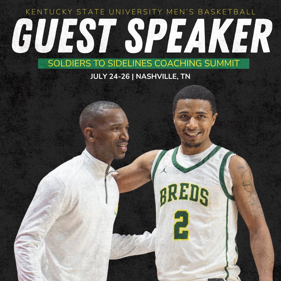 Dr. Jamaal Jackson has been selected as a guest speaker for the inaugural Soldiers to Sidelines Coaching Summit!

He’ll join an elite group of leaders helping current and aspiring Soldier Coaches channel military experience into coaching excellence. 

#KSUMBB