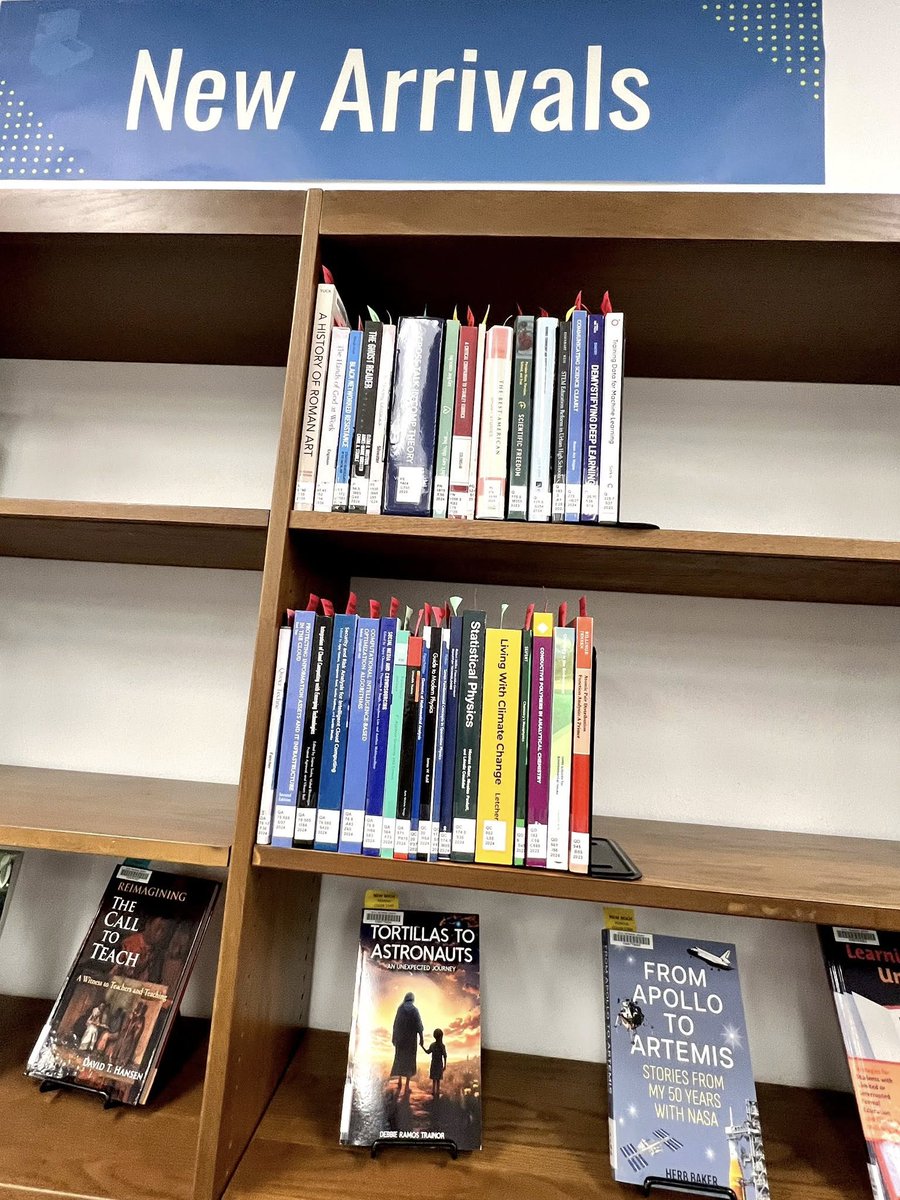 Saw my book in a university library for the first time, at the University of Houston-Clear Lake. It was next to my friend Debbie Trainor's book (From Tortillas to Astronauts) in the New Arrivals section. The library houses our NASA Alumni League Human Spaceflight archive.