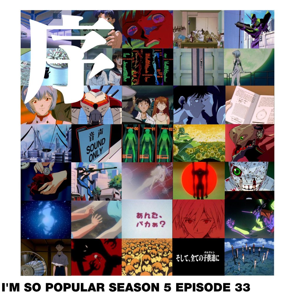 I'M SO POPULAR S5.E33:
NEON GENESIS EVANGELION with <a href="/SaschaAmato/">sascha</a> 

celebrating the fifth anniversary of ISP by revisiting the most important art i've ever encountered: NEON GENESIS EVANGELION + its manga adaptation

* free for everyone, find where to listen in bio *