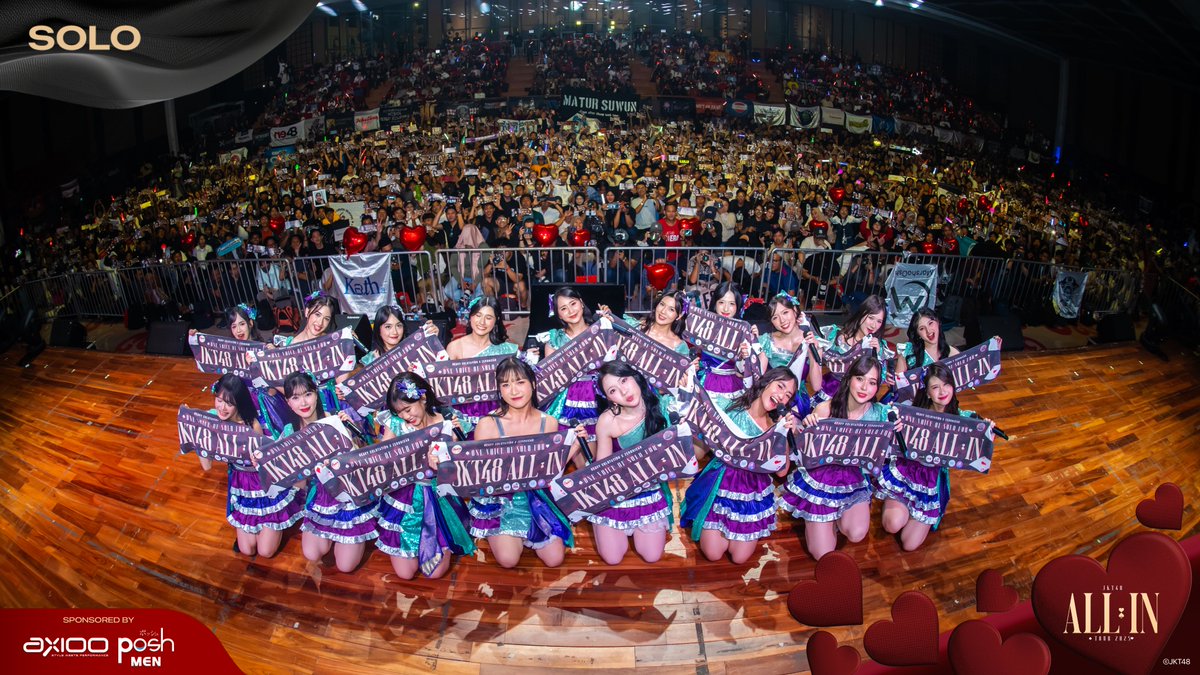 Solo selalu spesial ❤️
Terima kasih banyak atas energi yang begitu penuh hari ini untuk Tim Heart.

Kami benar-benar senang bisa bersama kalian. Sampai jumpa lagi secepatnya yaaa!

#JKT48ALLINTOUR2025 #ALLINTOUR2025SOLO