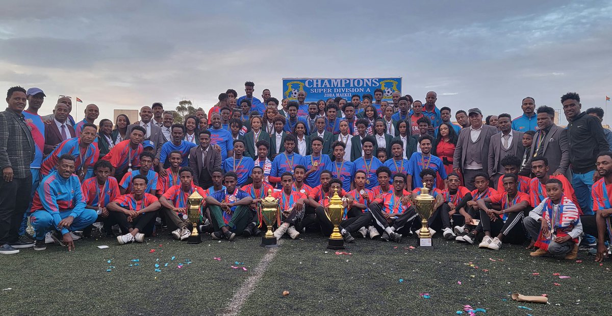 tesfanews's tweet photo. ASMARA - The celebration wrapped up with a grand awards ceremony, where officials handed out medals, trophies, and cash prizes to recognize the teams' dedication and discipline.

✪ Men’s Super Division:
⋆ Denden FC
⋆ Red Sea FC
⋆ Al Tahrir

✪ Women’s First Division:
⋆ Denden FC
⋆ Insurance FC
⋆ Godaif

✪ Men’s Second Division:
⋆ Segen Construction Co.
⋆ Denden FC