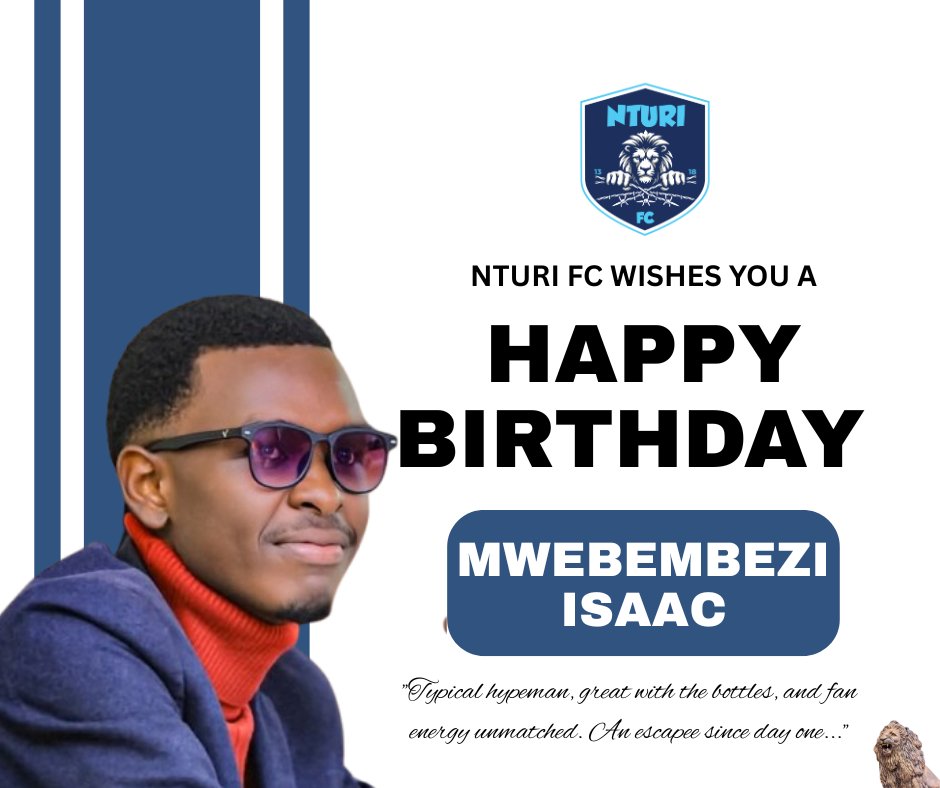 To our day one fans whose support gives what we do true meaning. We celebrate you as you get more blessings to share with us at Nturi⛓️🎉 Happy Birthday Lions 🦁
#COYE
