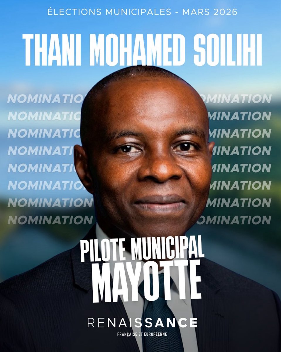 TMohamedSoilihi's tweet image. Très heureux d’avoir été désigné chef de file Renaissance pour les élections municipales à Mamoudzou.
Notre chef-lieu Mahorais rencontre de nombreux défis pour lesquels nous comptons apporter une réponse claire, à la hauteur des enjeux.
J’y mettrai toute mon énergie aux côtés…