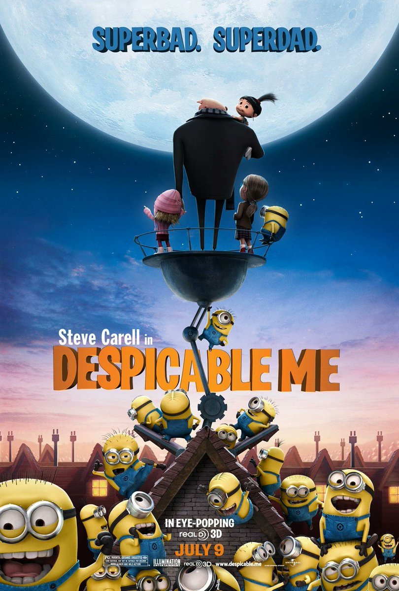 cincopedia's tweet image. 15 years ago DESPICABLE ME was released and changed my life. Expectations were relatively low, Illumination was a brand new studio...but after the first weekend it was clear something special was happening.  Will never forget my first time seeing it with an audience. Pure joy. ♥️