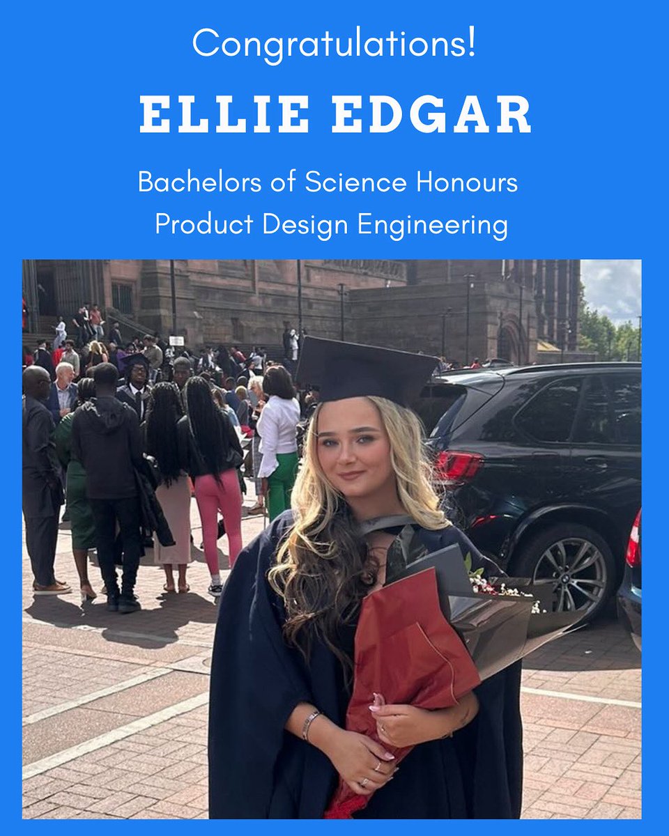 The Technology Dept (@stmarysderrytd) on Twitter photo Congratulations <a href="/StMarysDerryTD/">The Technology Dept</a> <a href="/SaintMarysDerry/">St Mary's College</a> #STEMgirl Ellie who has just graduated from @ljmu Bachelor of Science Honours in Product Design Engineering 🎉👩🏻🎓 Congratulations <a href="/StMarysDerryTD/">The Technology Dept</a> <a href="/SaintMarysDerry/">St Mary's College</a> #STEMgirl Ellie who has just graduated from @ljmu Bachelor of Science Honours in Product Design Engineering 🎉👩🏻🎓