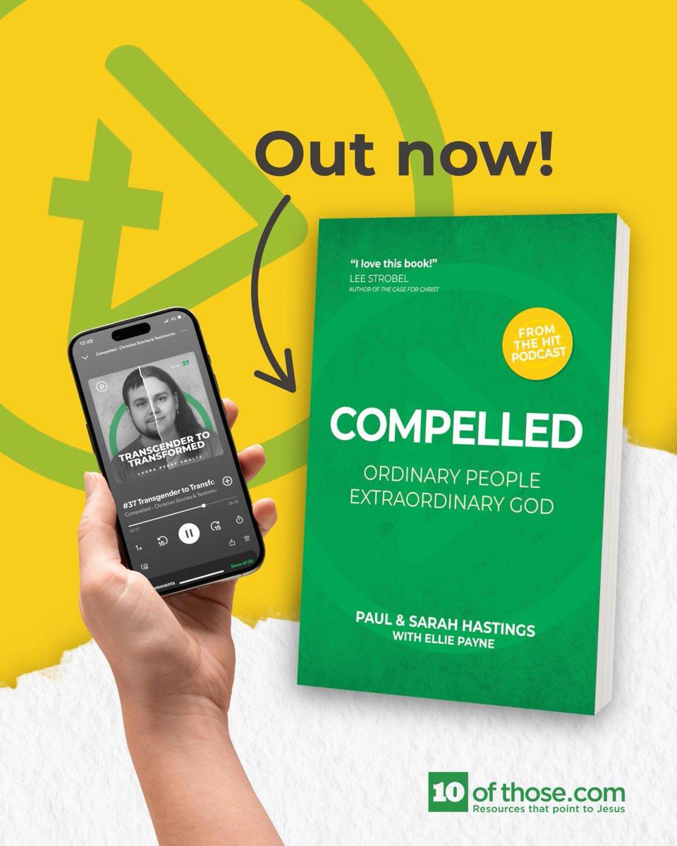 10ofthose's tweet image. OUT NOW!
Compelled, tells 7 true stories including:
Falsely Accused Sentenced to Life @SyndeoMinistry
Among Cannibals and Headhunters @pioneersusa
Transgendered to Transformed
Miracle at the Pentagon 9/11
Abortion Clinic Owner Reborn
Church Boy
A Double Life
@CompelledPod