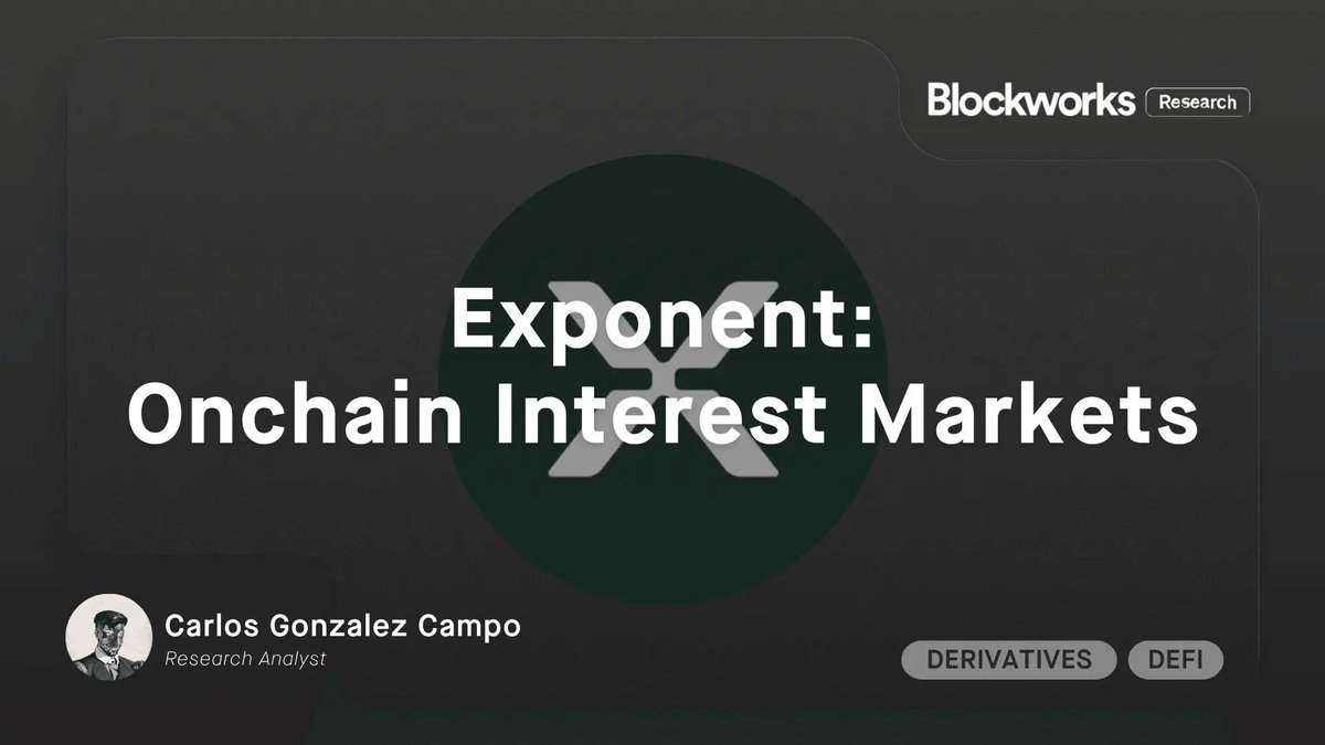 1/ @ExponentFinance is best positioned to dominate Solana yield markets,  the fastest-growing vertical in the ecosystem: - The founding team cares  deeply about security, design, and UX. - PT listings on Kamino,