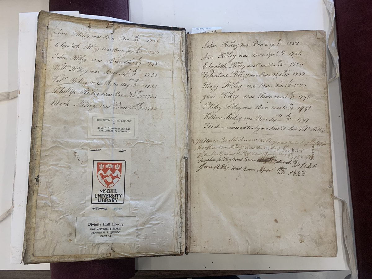 McGillLib's tweet image. A #newblogpost by Master of Information Studies student, Angela Mortimer delves into the stories in and behind the #mcgillrarebooks Bible Collection. Read "Personal and Colourful" ⬇️
mcgill.ca/x/iQB 📖