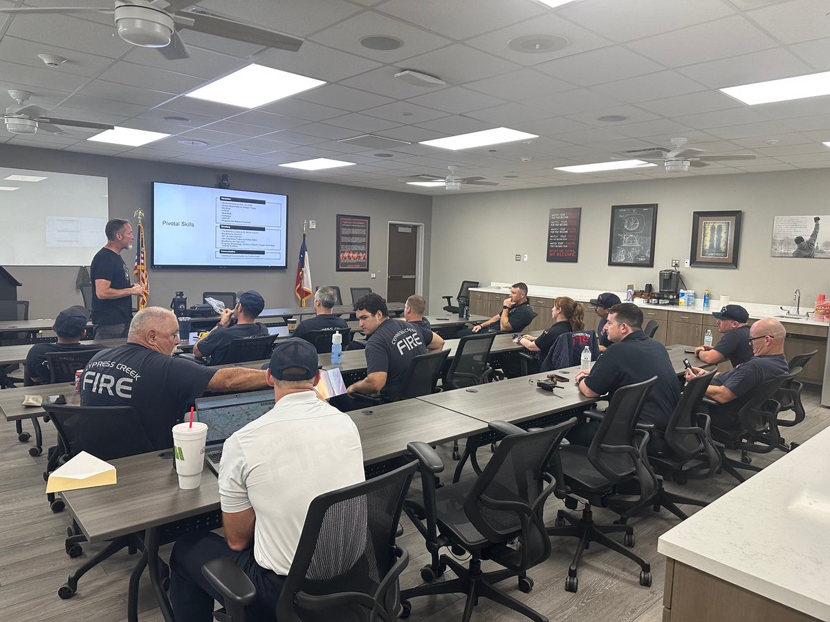 cypresscreekfd's tweet image. Big thanks to Trea Drake of Nervous Apes for Part II of his mental wellness training with our crew! 🧠💪 He shared tactical breathing tips to help our firefighters stay focused + calm under pressure — tools that make a real difference. 🚒 #FirstResponderWellness #CCFD