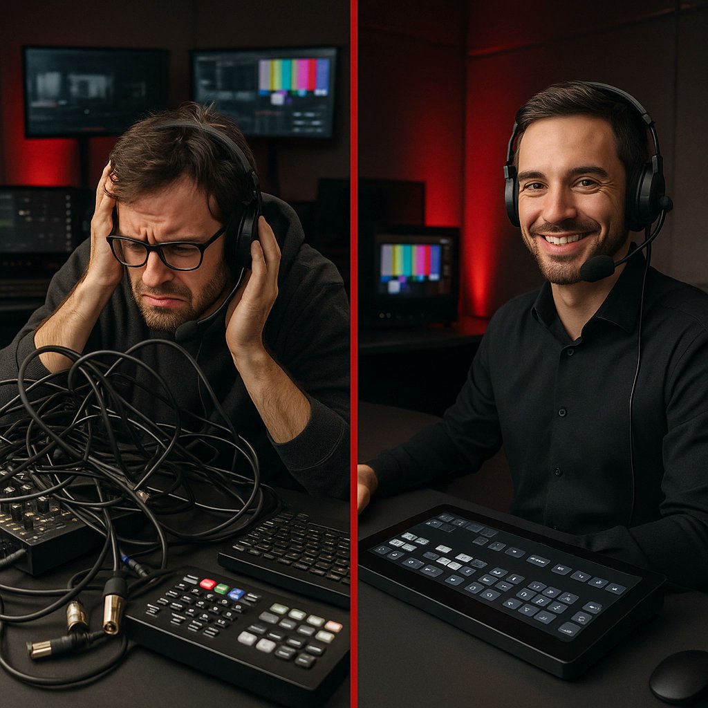 Say goodbye to tech headaches! From production to distribution, TKDS Media delivers seamless, end-to-end broadcasting solutions all in one package. No more juggling multiple systems—just reliable streaming that works.

tkdsmedia.com