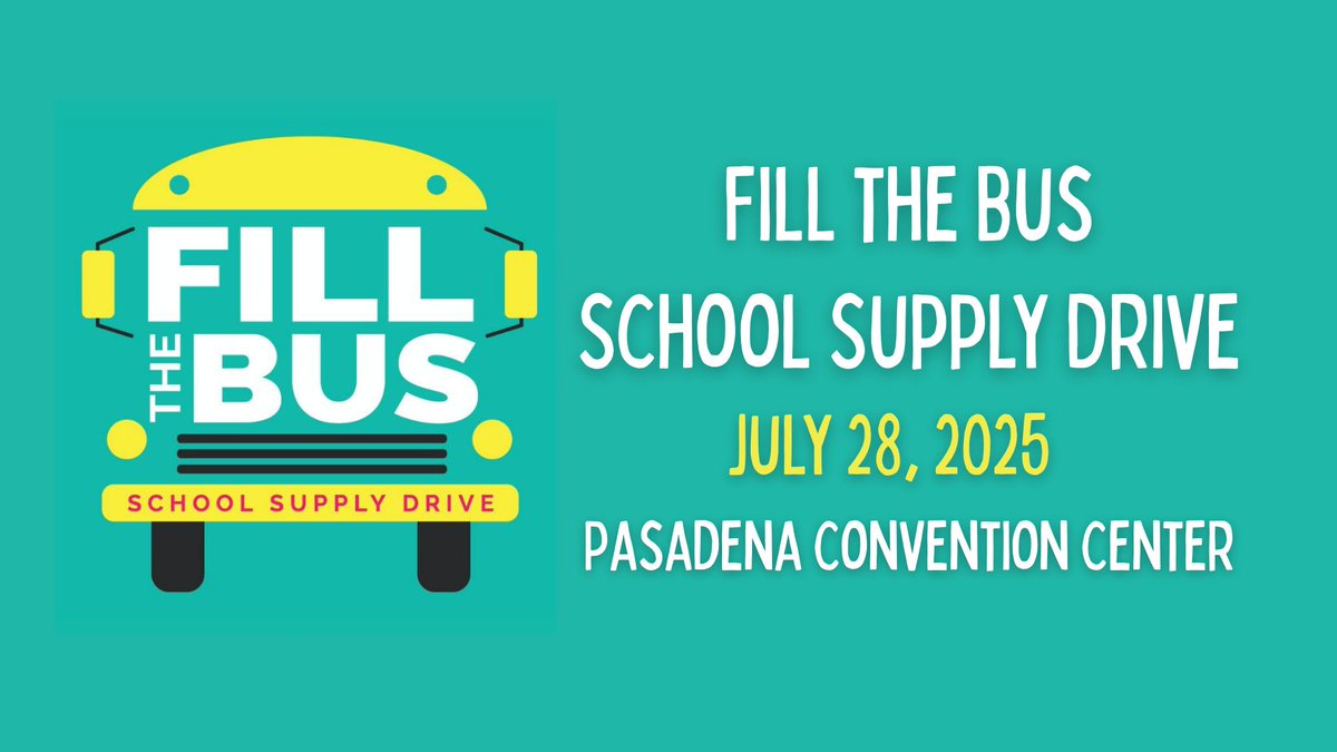 pasadenatxgov's tweet image. {July 14, 2025} Pasadena students return to school in just 30 days! Please help us make sure teachers have everything their students need by donating to our Fill the Bus School Supply Drive: pasadenatx.gov/fillthebus