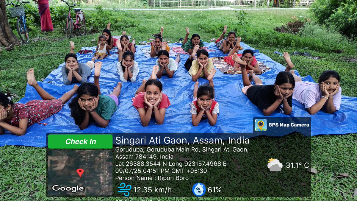 #Sonitpur_Assam
🧎‍♀️Dhekiajui yoga centre🧘‍♀️
Yoga camp organized by Dhekiajuli Yoga Centre
#Date... 09.07.2025