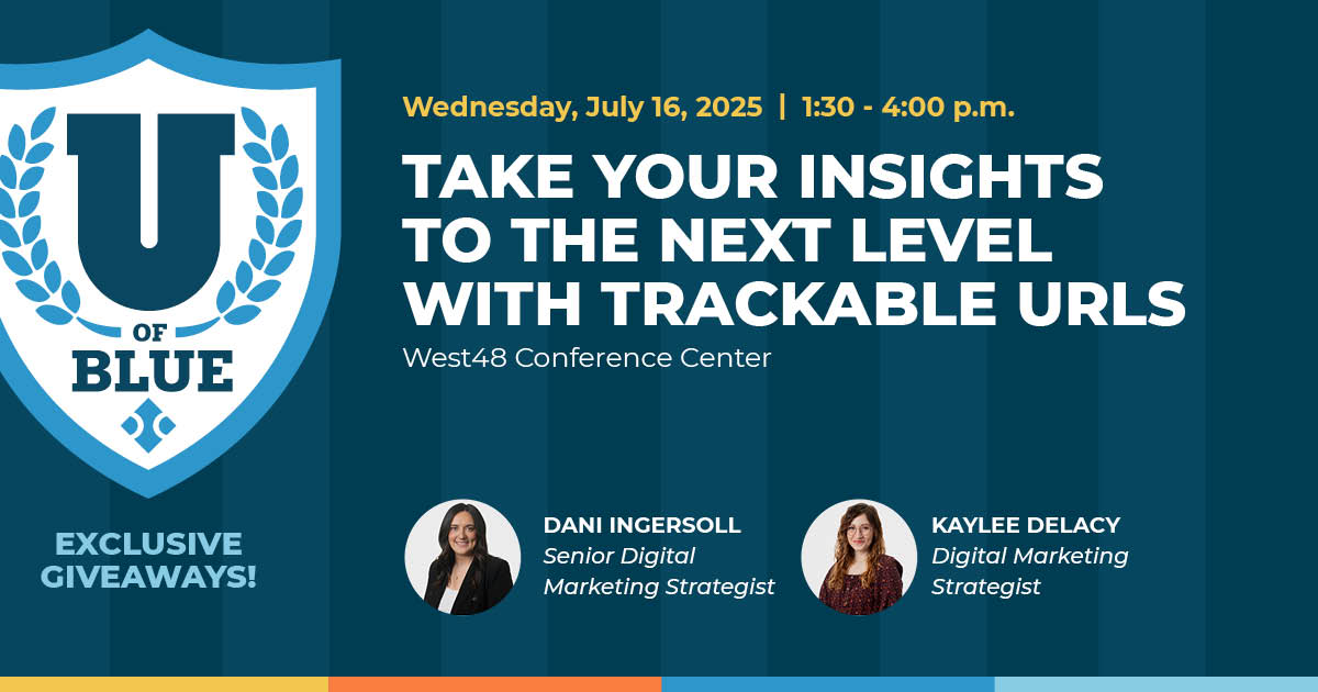 Curious about using trackable links for campaign data? Don’t miss your chance to explore trackable URLs for free at next week’s U of Blue workshop—register today! bluecompass.com/uofblue-tracka…