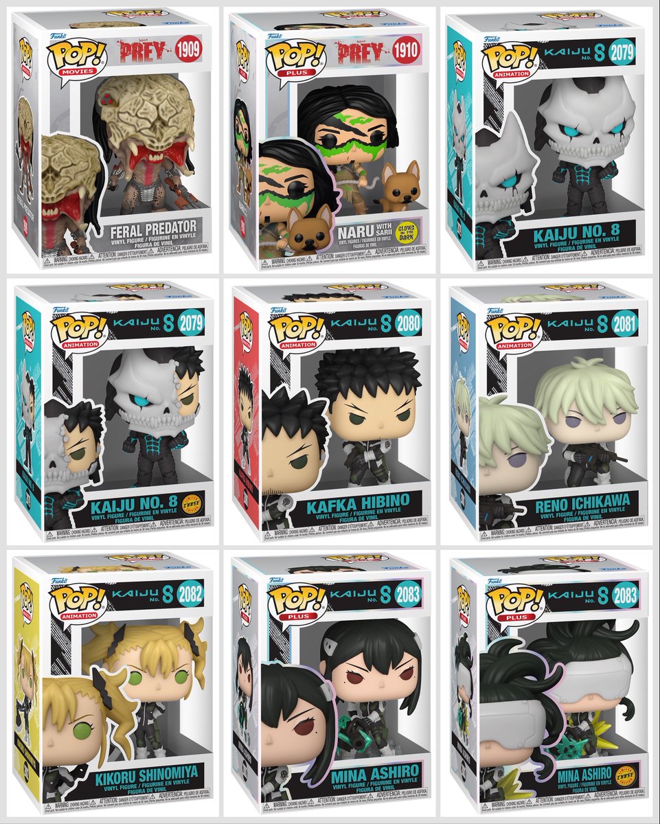 DisTrackers's tweet photo. Preorder Now: Kaiju No. 8 &amp; Prey Pops at @vRareStore! Chase bundles are available.
.
https://t.co/l1h8rUeaOt
.
#Ad #KaijuNo8 #Kaiju #Anime #Prey #Funko #FunkoPop #Collectibles #Collectible #FunkoPops #Collector #Toy #Toys #DisTrackers https://t.co/HHa5vOarcl