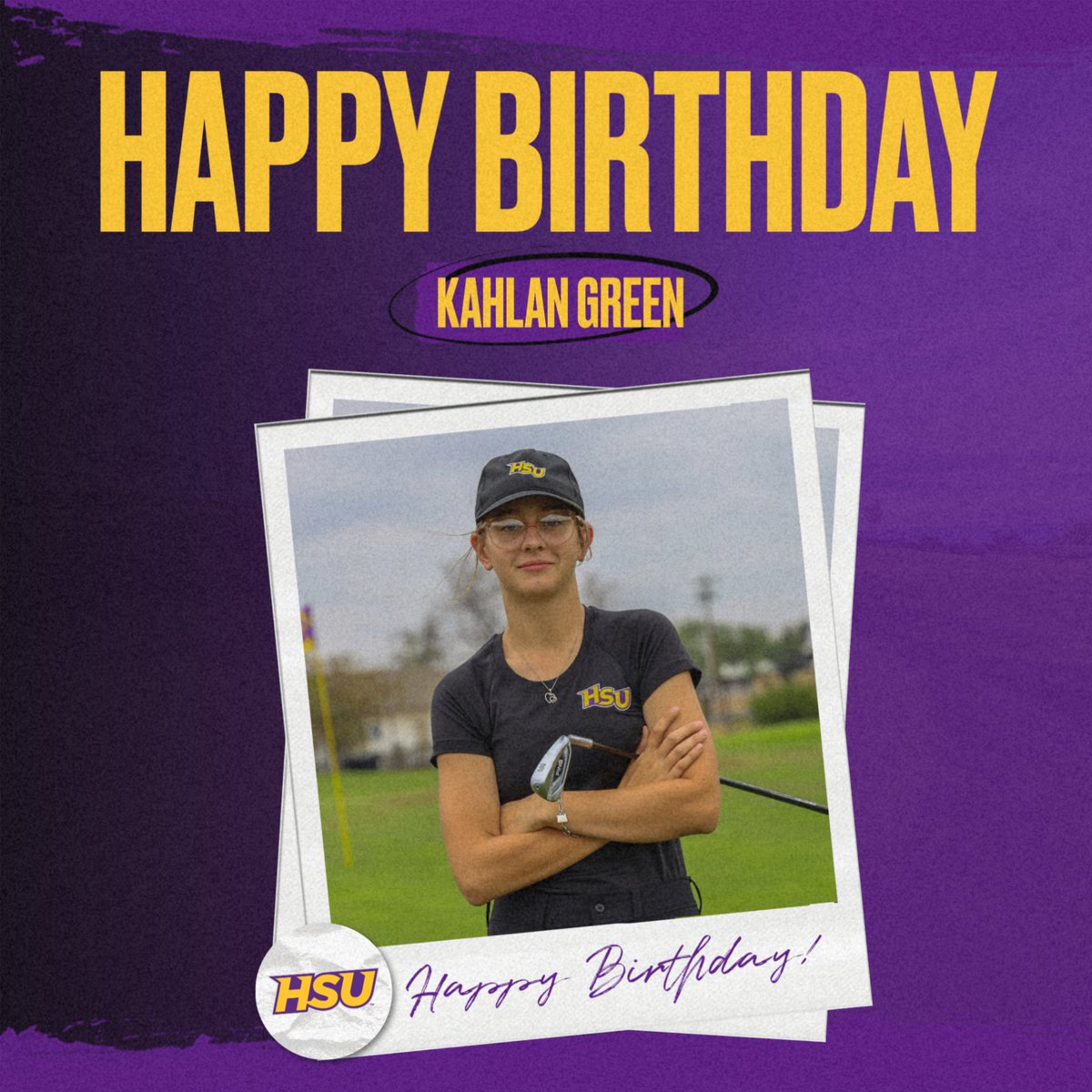 HSU_Golf's tweet photo. We want to wish a BIG COWGIRL HAPPY BIRTHDAY to sophomore, Kahlan Green!! We hope you enjoy your special day!! 🤠🥳 

#happybirthday #hsugolf #cowgirlgolf https://t.co/gNCDJQydpe