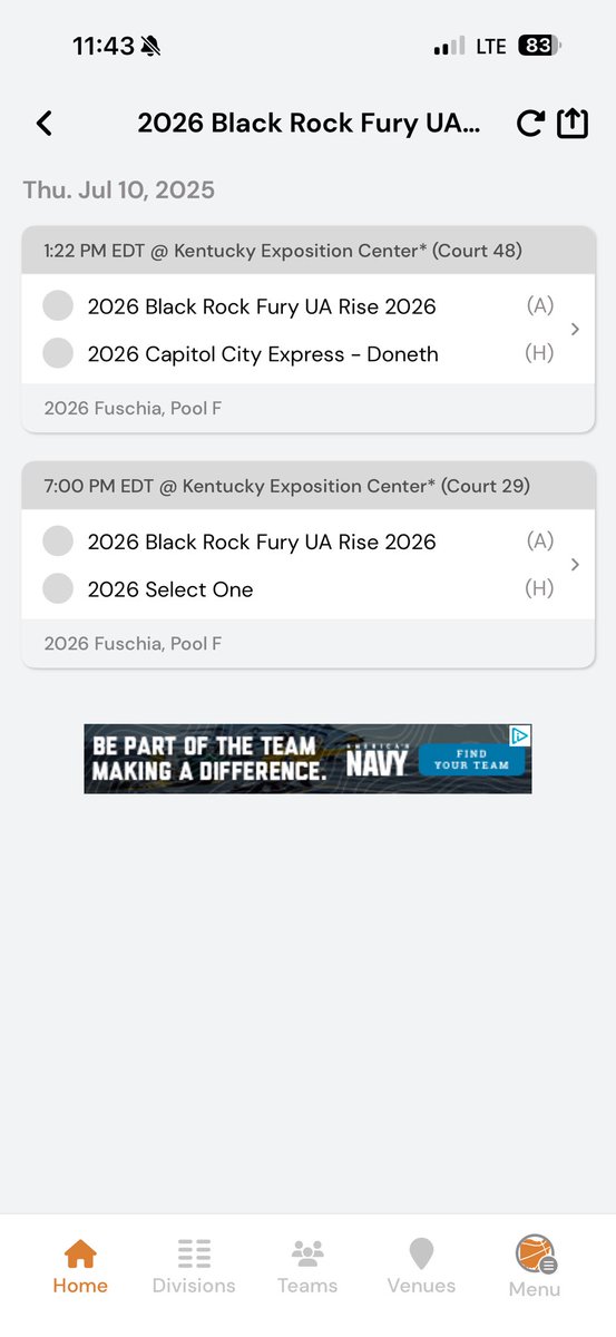 mmichaels_32's tweet photo. Here is my schedule for tomorrow in Kentucky! All other games are TBD! https://t.co/OlsiLwZkZs