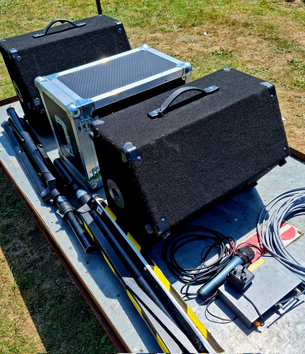 That's the PA all packed away from sports day, was a hot one out there!
