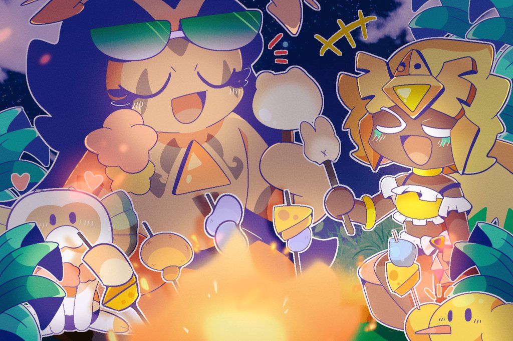 mamelaboratory's tweet photo. ⛺🔥Let's have fun stories around the campfire on summer nights～！！

#burningcheese https://t.co/oZFE0nLzc2