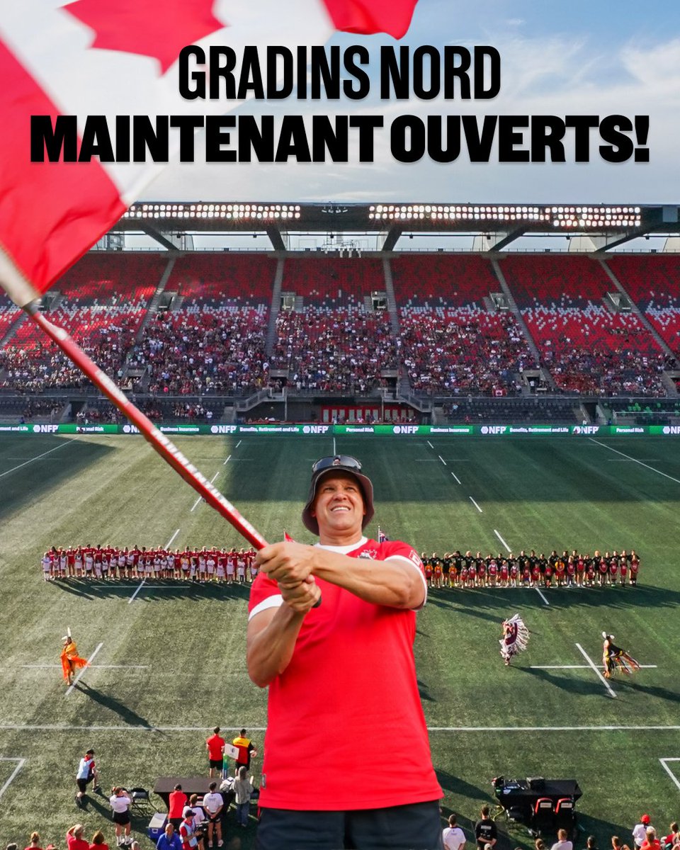 Rugby Canada (@rugbycanada) on Twitter photo North Side Stands Now Open! 🇨🇦
🎟️ Due to overwhelming interest, the TD Place North side stands are now open.
🚨 Don't you dare miss this match. Tickets starting at $45 plus taxes and fees.
🔗 Get your tickets now: bit.ly/44X6l7u
#RugbyCA | #OneSquad | <a href="/TDPlace/">Tara Place</a> North Side Stands Now Open! 🇨🇦
🎟️ Due to overwhelming interest, the TD Place North side stands are now open.
🚨 Don't you dare miss this match. Tickets starting at $45 plus taxes and fees.
🔗 Get your tickets now: bit.ly/44X6l7u
#RugbyCA | #OneSquad | <a href="/TDPlace/">Tara Place</a>