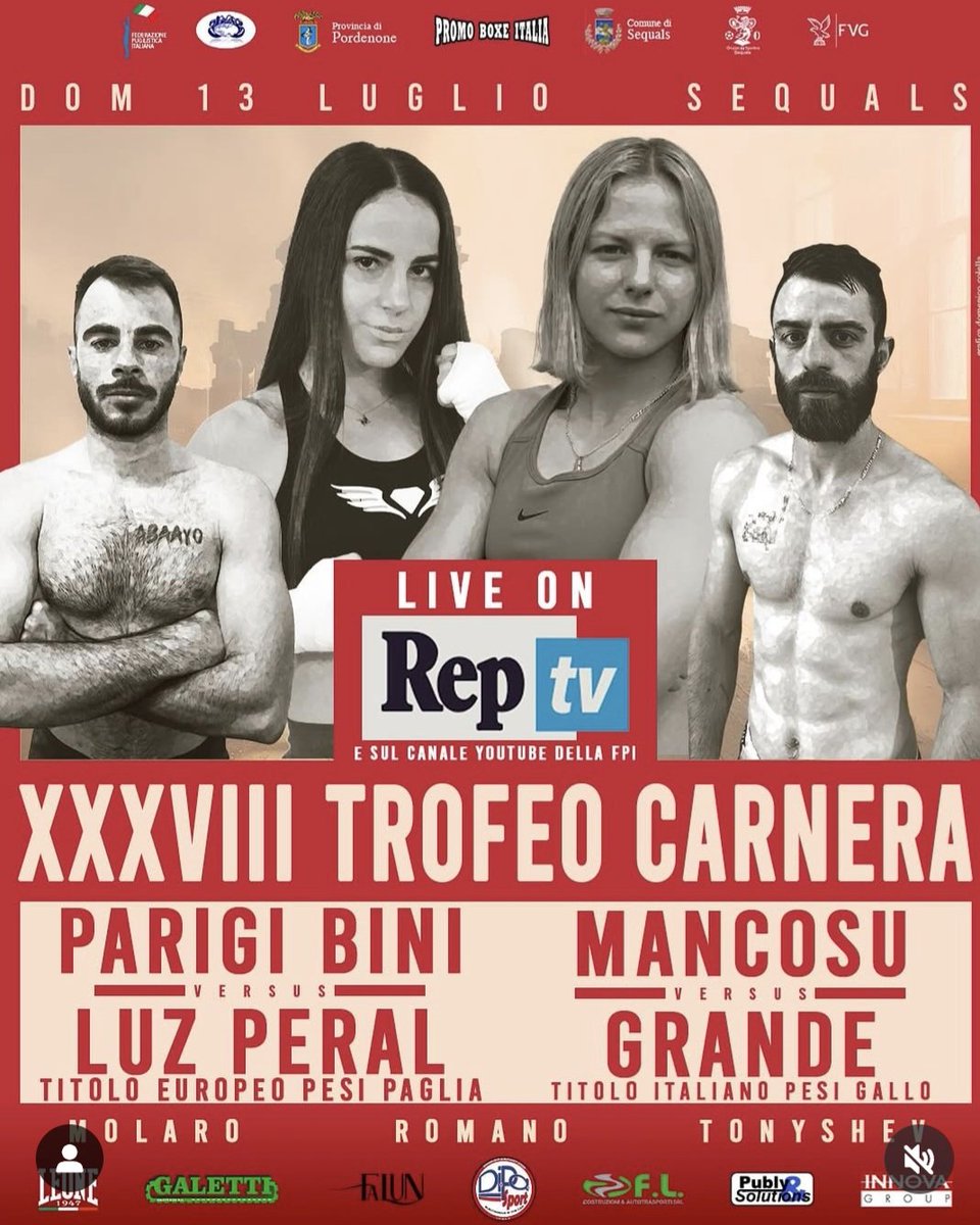 Si queréis seguir el combate del Campeonato de Europa en directo.

Domingo a partir de las 22:00 horas desde el canal de YouTube Rep Tv.