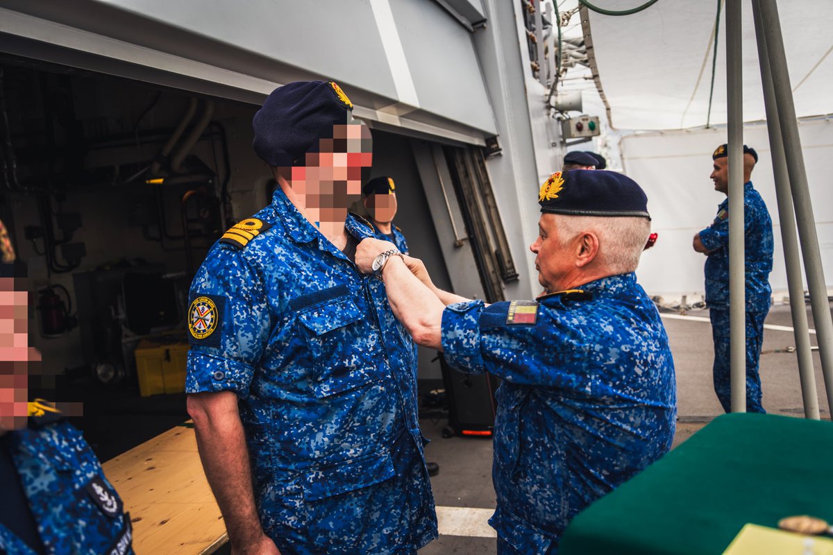 Commandant F931 Louise-Marie (@comdf931loma) on Twitter photo On 8 July 2025, BNS LOUISE-MARIE's crew received the NATO "Vigilance" medal and the Belgian deployment medal for their SNMG1 mission. After intense months at sea, most of us now prepare for future ops. Dedication never rests !
#weareNATO #BelgianNavy On 8 July 2025, BNS LOUISE-MARIE's crew received the NATO "Vigilance" medal and the Belgian deployment medal for their SNMG1 mission. After intense months at sea, most of us now prepare for future ops. Dedication never rests !
#weareNATO #BelgianNavy