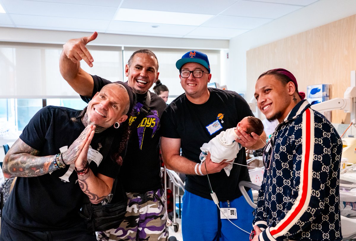 Cohen Children's (@cohen_childrens) on Twitter photo Total Nonstop Action at CCMC! π₯ Ahead of the TNA Slammiversary at <a href="/UBSArena/">UBS Arena</a>, wrestlers Matt and Jeff Hardy (the Hardy Boyz) and KC Navarro dropped by to bring some serious energy to our Seacrest Studios! πͺπ€
Thank you <a href="/ThisIsTNA/">TNA Wrestling</a> for making these unforgettable moments possible! Total Nonstop Action at CCMC! π₯ Ahead of the TNA Slammiversary at <a href="/UBSArena/">UBS Arena</a>, wrestlers Matt and Jeff Hardy (the Hardy Boyz) and KC Navarro dropped by to bring some serious energy to our Seacrest Studios! πͺπ€
Thank you <a href="/ThisIsTNA/">TNA Wrestling</a> for making these unforgettable moments possible!
