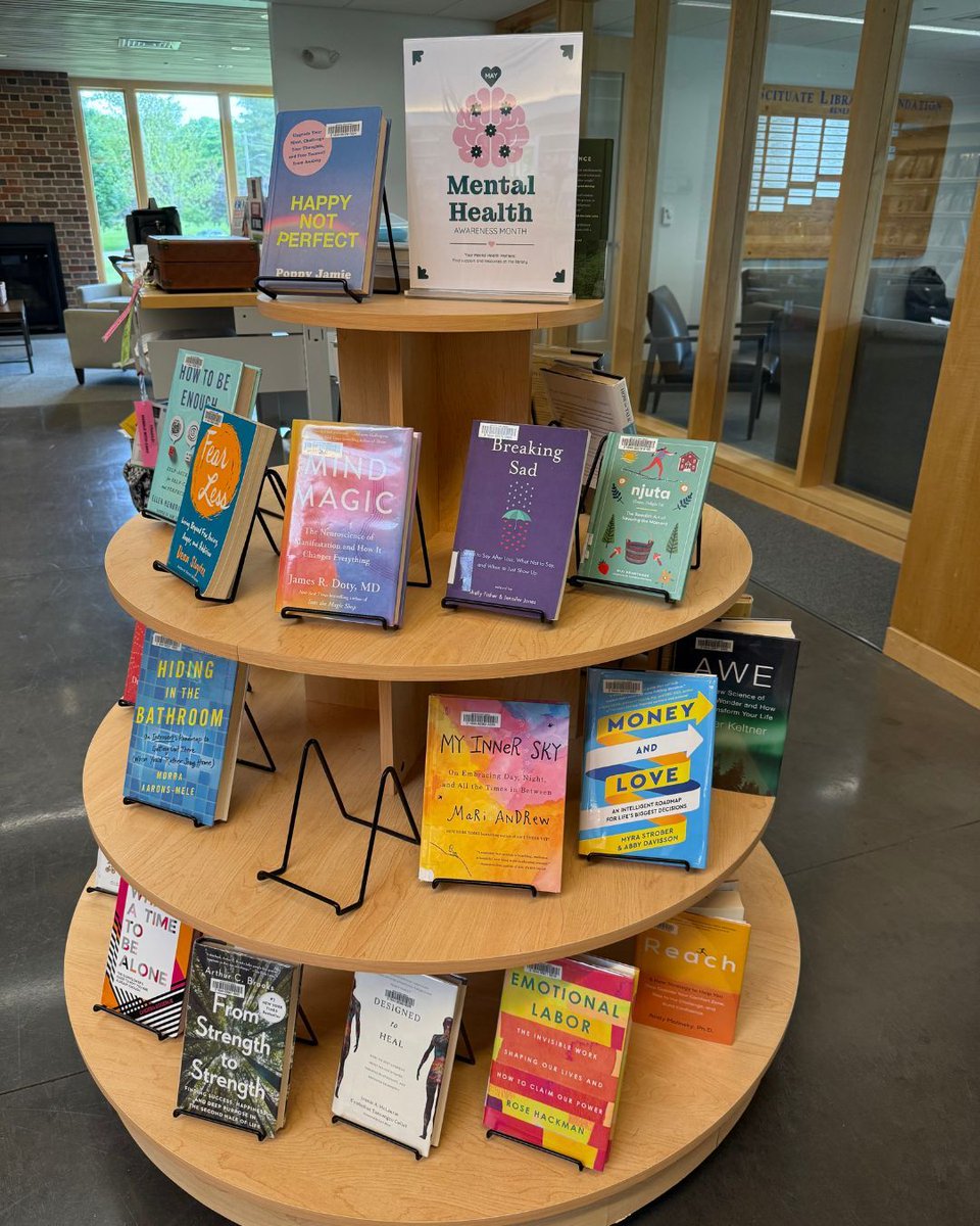 📚 Looking for support and inspiration? Check out the mental health book collection at Scituate Town Library!