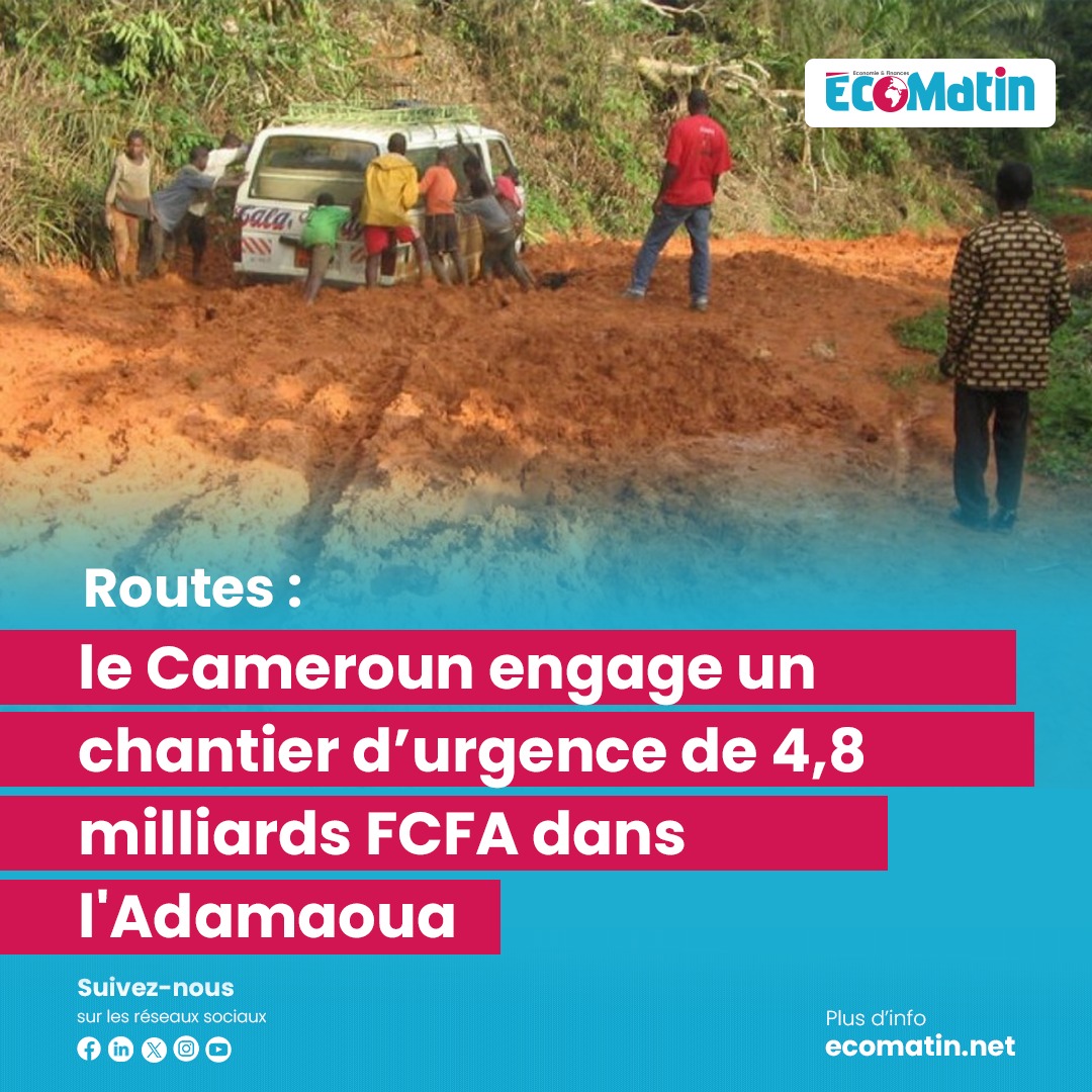 Routes : le Cameroun engage un chantier d’urgence de 4,8 milliards FCFA dans l'Adamaoua

Le ministère des Travaux publics a lancé en urgence les travaux de bitumage du tronçon Banyo-Mayo Darle-Bankim, long de 152 km. Un projet stratégique pour fluidifier les échanges et renforcer