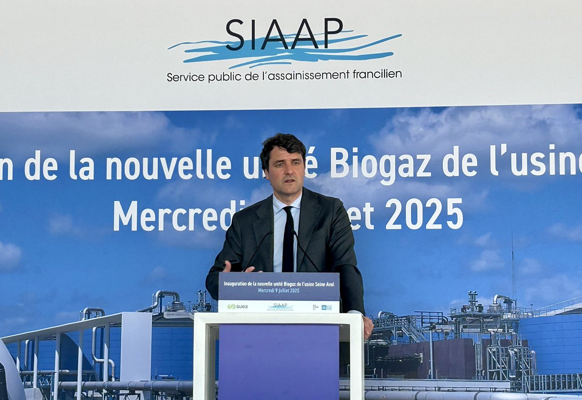 SIAAP (@le_siaap) on Twitter photo « La nouvelle unité de production de #biogaz de Seine Aval permettra chaque année de produire 350 GWh de biogaz. Le site couvrira ainsi 56 % de ses besoins énergétiques (chaleur et électricité) » <a href="/fmdidier/">François-Marie Didier</a>, président du #SIAAP. « La nouvelle unité de production de #biogaz de Seine Aval permettra chaque année de produire 350 GWh de biogaz. Le site couvrira ainsi 56 % de ses besoins énergétiques (chaleur et électricité) » <a href="/fmdidier/">François-Marie Didier</a>, président du #SIAAP.