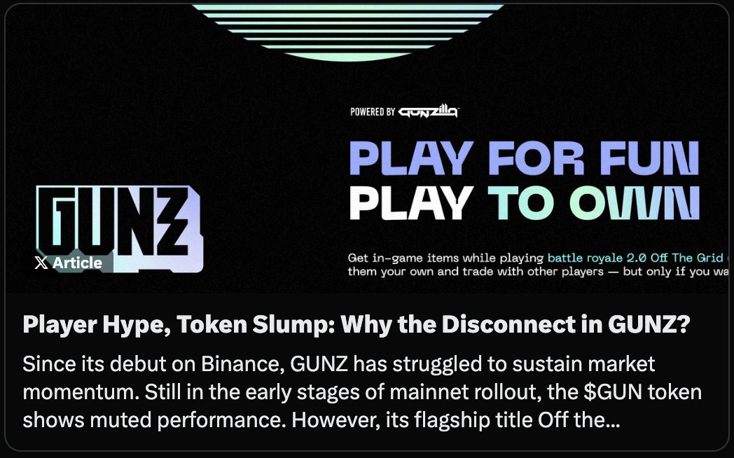 GMA Research (@alliancegma) on Twitter photo GUNZ is set to launch on Solana on July 10th, initiating its multi-chain strategy. This move is set to bring more users to GUNZ and achieve mass adoption, which remains to be seen. <a href="/GUNbyGUNZ/">GUNZ Official</a>
Key actions include:
1. $GUN token holders can optionally bridge their tokens from GUNZ is set to launch on Solana on July 10th, initiating its multi-chain strategy. This move is set to bring more users to GUNZ and achieve mass adoption, which remains to be seen. <a href="/GUNbyGUNZ/">GUNZ Official</a>
Key actions include:
1. $GUN token holders can optionally bridge their tokens from