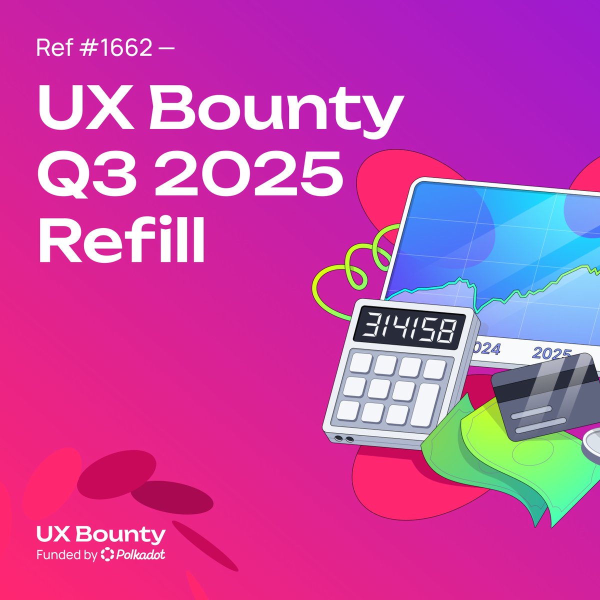 We just published our first top up request (ref #1662) since launching last year!

In just 12 months, we’ve evolved from a siloed decentralized initiative into a fully-integrated ecosystem UX department.

Now, we’re doubling down.

👇