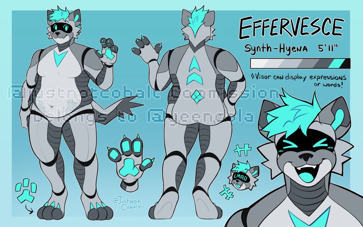 Robot Hyena!🩵
Custom for yeencola on ig