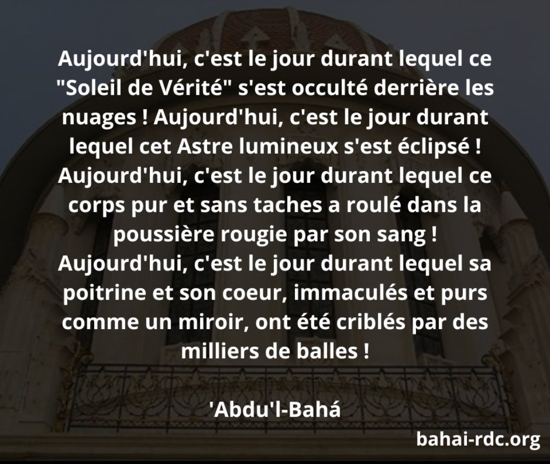 bahaie_rdc's tweet photo. Aujourd’hui marque le 175e anniversaire du martyre du Báb, héraut de la foi bahá’íe, exécuté à Tabriz en 1850. Son tombeau à Haïfa est devenu un symbole de paix et d’unité. 🌿✨ #Bahai #LeBáb #9juillet #Haïfa #FoiBaháíe #Spiritualité #Histoire https://t.co/ZEQO5Xr13f