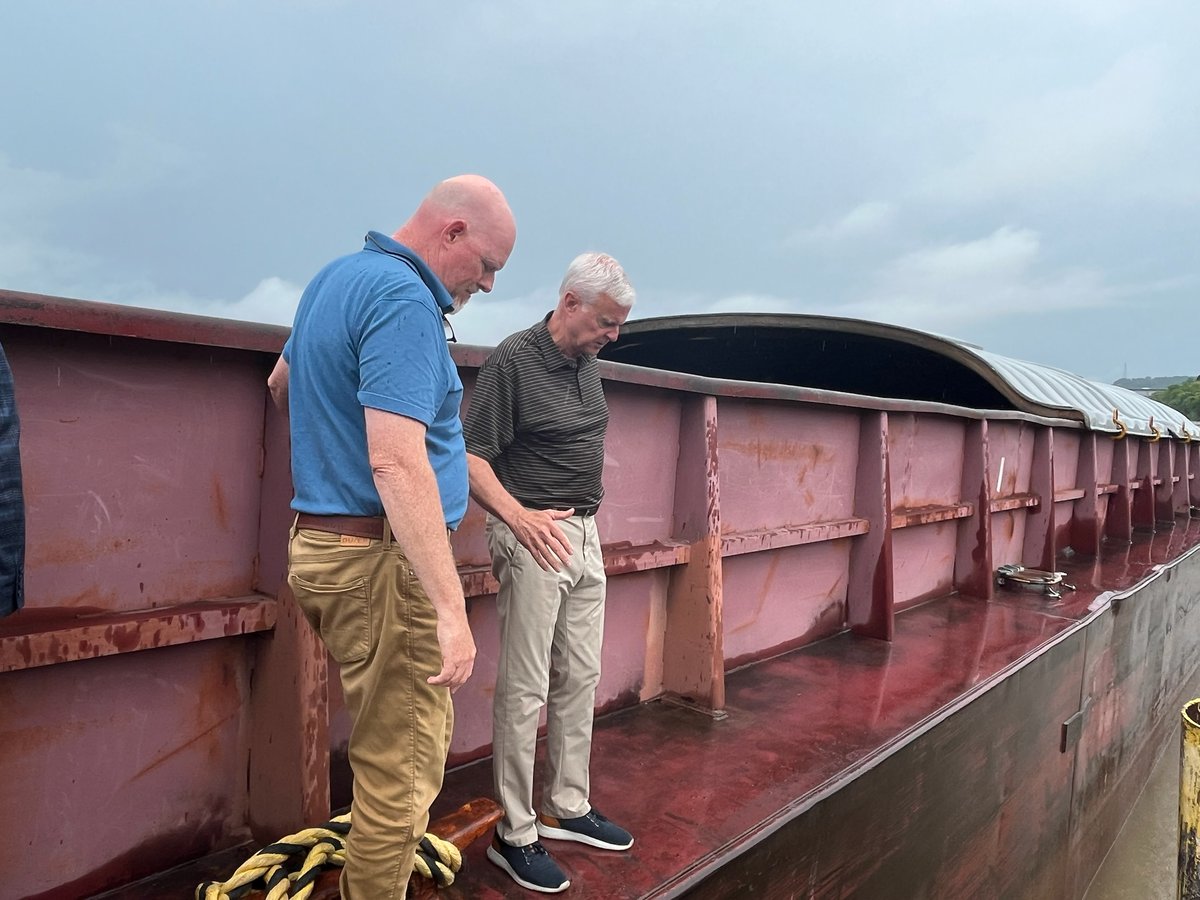I enjoyed hearing about the progress of the River Valley Slackwater Harbor project in Crawford County yesterday. This project continues to move forward and will enhance the reliability of the Port of Fort Smith by expanding barge capacity and incorporating a flood-resilient