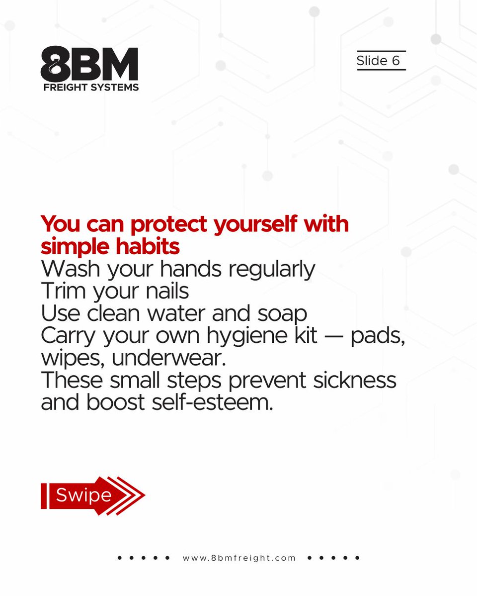 8BMFreight's tweet photo. Incase you missed out on our Code Create Care CSR Event. Here are 6 Key lessons from our Puberty, hygiene and mental health awareness talk.
#8BM #8BMfreight #CodeCreateCare https://t.co/iHC4FN6f7b