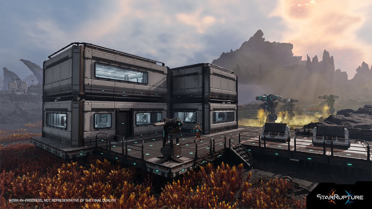 StarRupture's tweet image. The Habitats you will build across the planet’s surface will be your safe spots. They’re not only perfect hideouts to stock & refill your supplies and plan your next actions, but also great places to hide from the scorching heat or waves of enemies.
Read more in our June Dev…