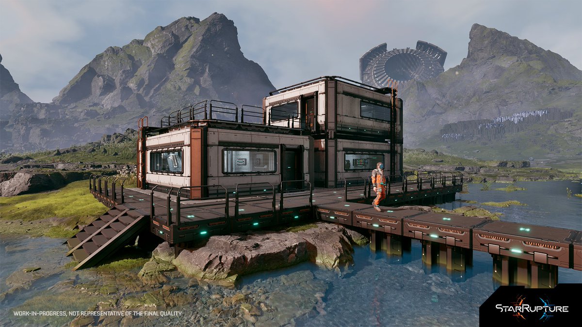 StarRupture's tweet image. The Habitats you will build across the planet’s surface will be your safe spots. They’re not only perfect hideouts to stock & refill your supplies and plan your next actions, but also great places to hide from the scorching heat or waves of enemies.
Read more in our June Dev…