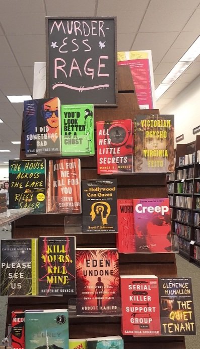 Barnes and Noble put these shelves right next to each other.