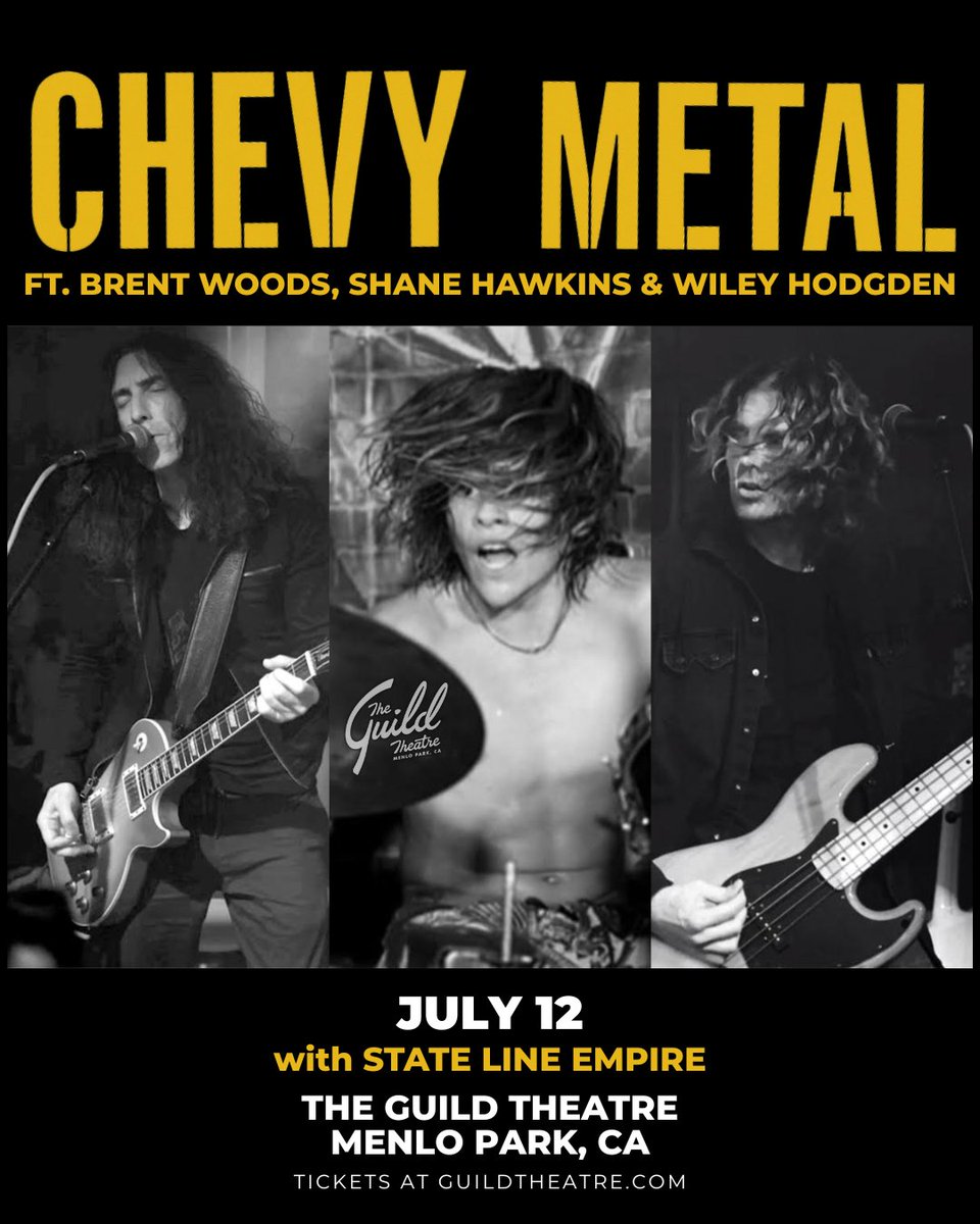 GuildTheatre's tweet image. ๐ THIS WEEK at The Guild Theatre!
7/10 @laguns
7/11 @aamrchow
7/12 Chevy Metal with @StateLineEmpire
7/15 @chrisisaak
๐๏ธ >> guildtheatre.com
Doors 7PM // Show 8PM