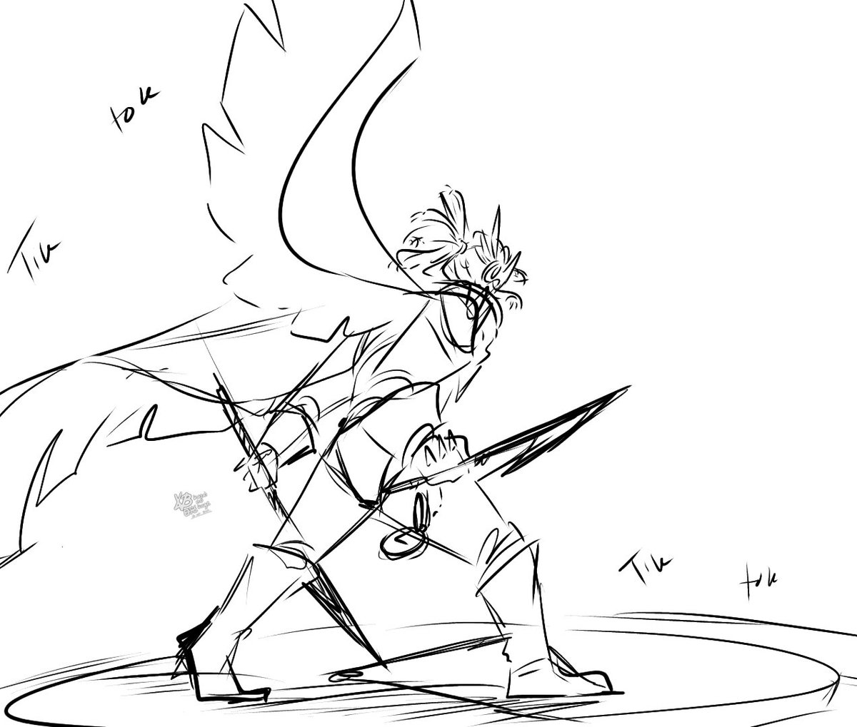 kage_kasai's tweet photo. Extra doodle of him https://t.co/VjqNy8Arme
