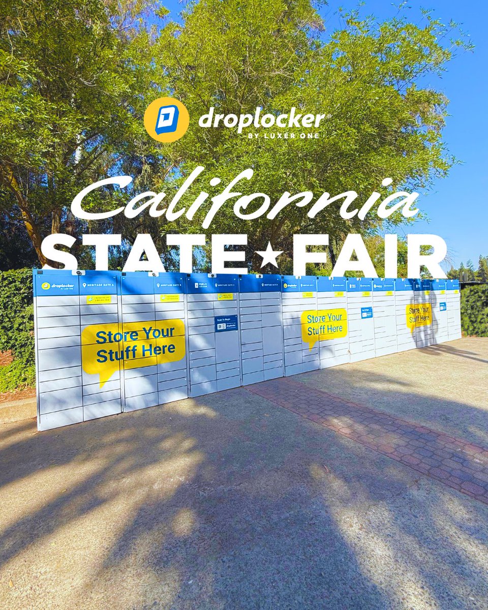 droplockerapp's tweet photo. Droplocker is hosting bag storage at the #castatefair this year!

Learn more about how we’re helping festivals and fairs run smoothly by implementing bag storage at events -> https://t.co/FYSqAxS50u

#luxerone #bagstorage https://t.co/bthQykUMTz
