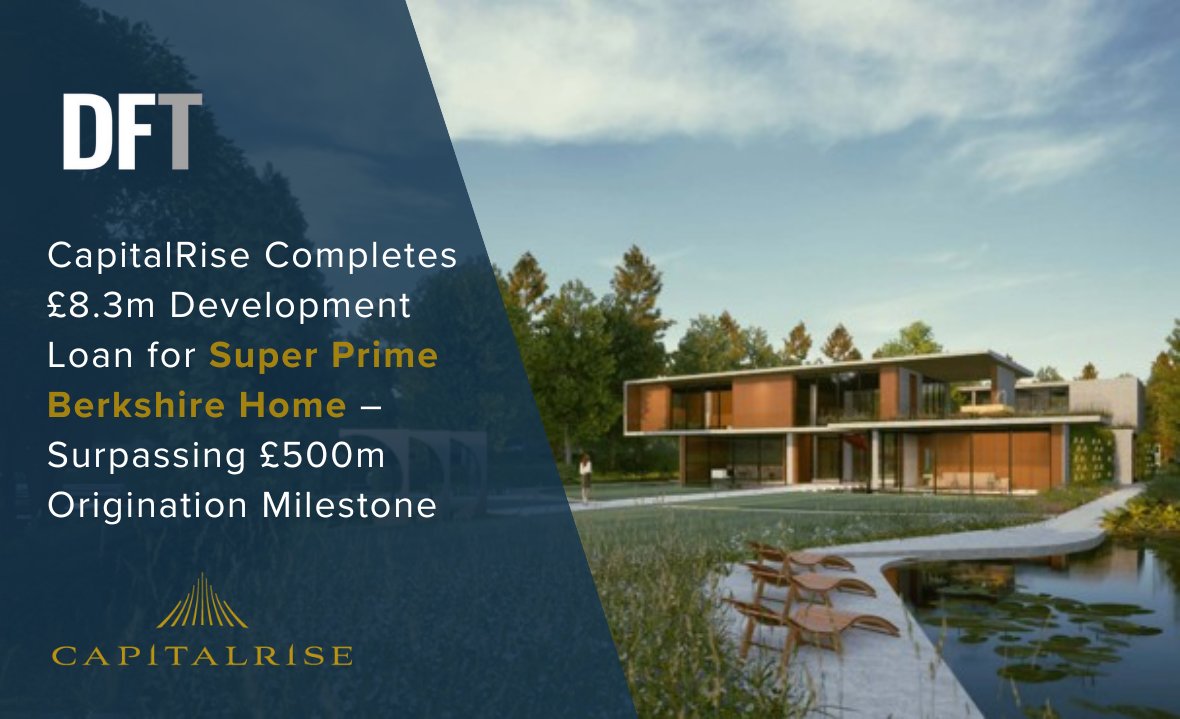 Leading specialist prime property investment platform CapitalRise has announced completion of its latest milestone deal – an £8.3 million loan to fund the development of a luxury new-build home in Ascot, Berkshire, within the desirable Royal Borough of Windsor and Maidenhead.