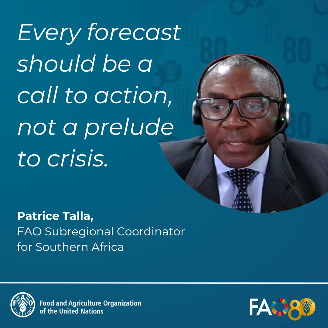 faosfsafrica's tweet photo. 🌀🏜️🌪️Climate shocks don’t wait👉neither should we🧐👩‍🌾

In Southern Africa, #AnticipatoryAction is helping millions act before disaster strikes

📣In his latest Op-Ed @FAO @PatriceTalla calls for scaling this game-changing approach
📲🔗https://t.co/0hrzSiRrte

#ResilienceBuilding https://t.co/Q0XyTL11YE