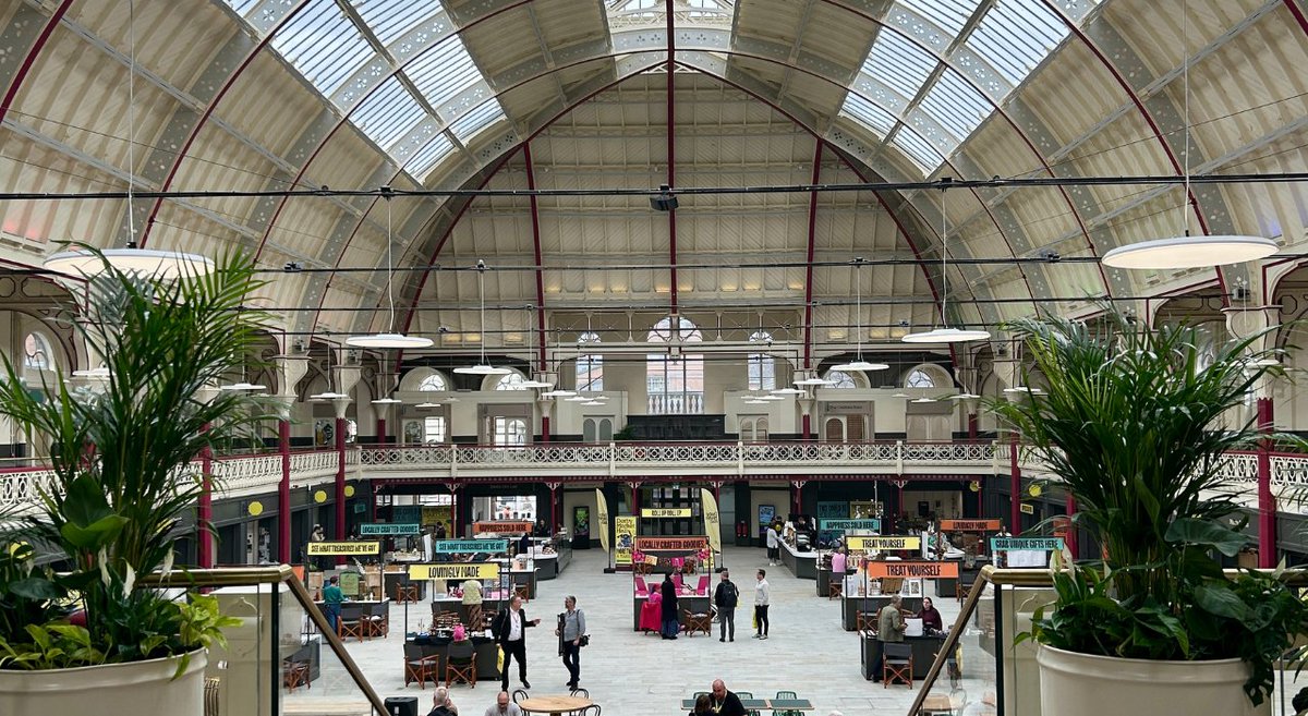 WatesGroup's tweet image. In collaboration with @DerbyCC, it was great to be able to launch the newly restored #DerbyMarketHall recently, ahead of the summer trading months, as completion on the project drew near.
Seeing the crowds turn out and the space thriving is fantastic: eu1.hubs.ly/H0lFG8C0