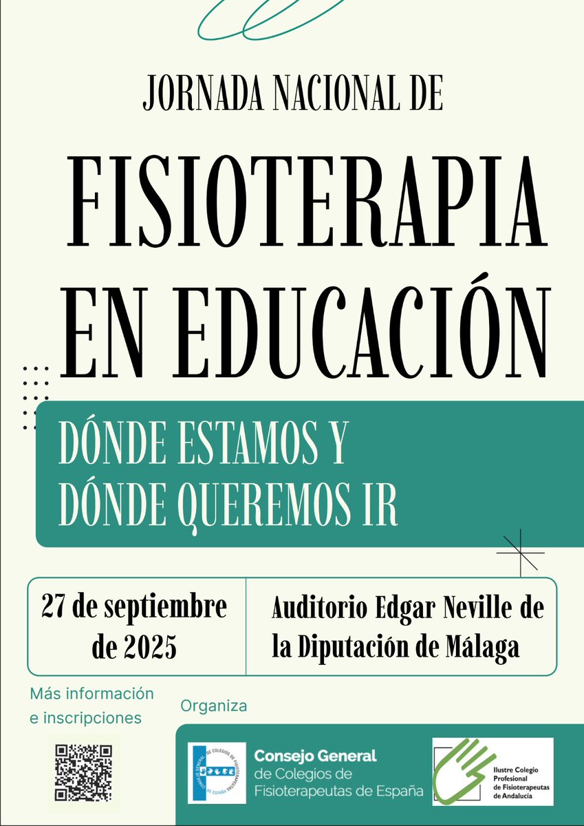 Colfisio (@colfisio) on Twitter photo Apúntate a la Jornada Nacional Fisioterapia en Educación 'Dónde estamos y dónde queremos ir'
👇Este encuentro está organizado por el <a href="/cgcfe/">CGCFE</a> y @colfisio con el objetivo de concienciar sobre la importancia de la figura del fisioterapeuta en la educación
consejo-fisioterapia.org/inscripcion-jo… Apúntate a la Jornada Nacional Fisioterapia en Educación 'Dónde estamos y dónde queremos ir'
👇Este encuentro está organizado por el <a href="/cgcfe/">CGCFE</a> y @colfisio con el objetivo de concienciar sobre la importancia de la figura del fisioterapeuta en la educación
consejo-fisioterapia.org/inscripcion-jo…