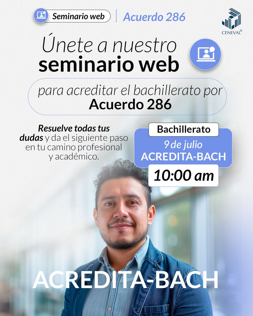 ¡Es hoy, es hoy! ¡Estamos por comenzar nuestros seminarios gratuitos del #Acuerdo286!

Aún puedes registrarte:
register.gotowebinar.com/register/27272…

9 de julio | 10:00 a.m.