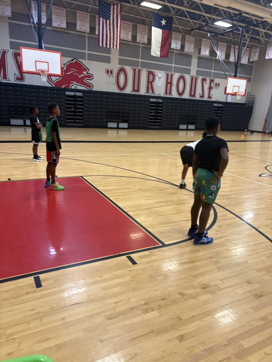 Girls came to have fun as well! Our future 6th grader is balling with the boys