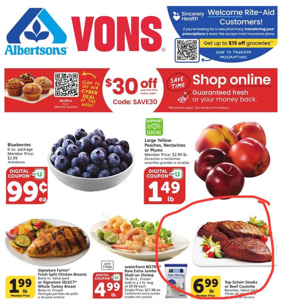 NotTroyThomas's tweet photo. #MeatWeek. Ads are so-so. Ralphs punted https://t.co/1oZvP4ozxJ