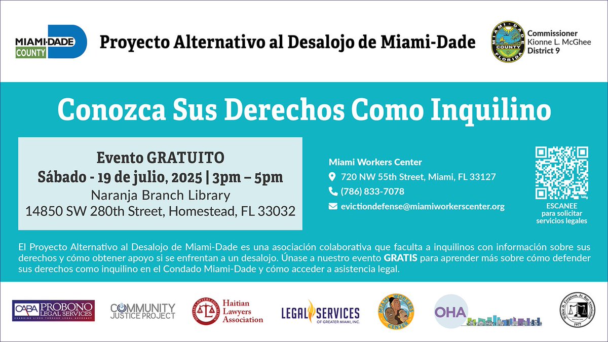 _LSGMI_'s tweet image. #TenantsRights #KnowYourRights #LegalServices #Miami #miamidadecountyevictiondiversionproject
